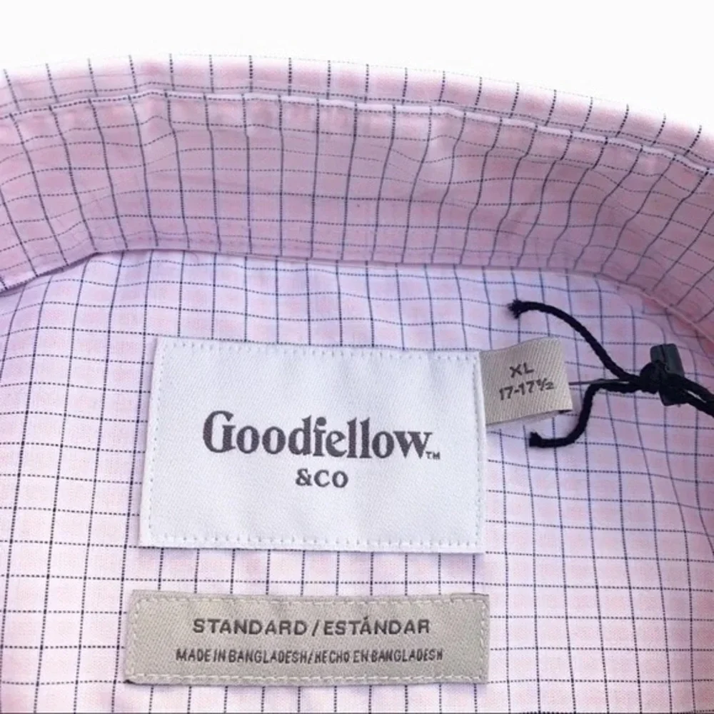 Men's Pink Button Down Shirt- Goodfellow and Co. Standard Fit - Picture 3 of 6